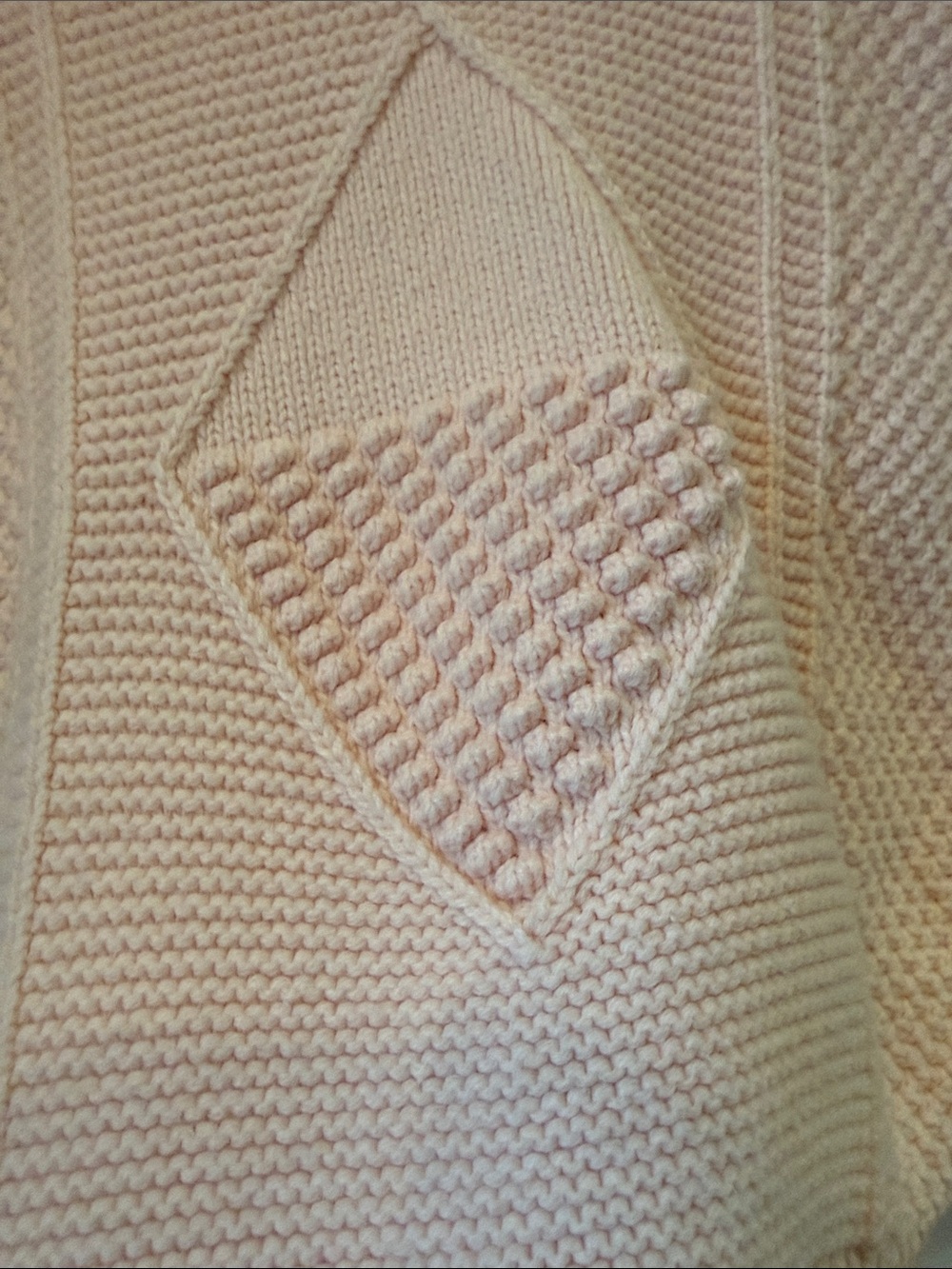Soft Pale Pink Textured Crew Sweater - Picture 3 of 6